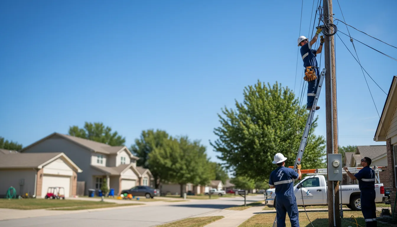 Residential electrician providing installation services in Rosendale, WI